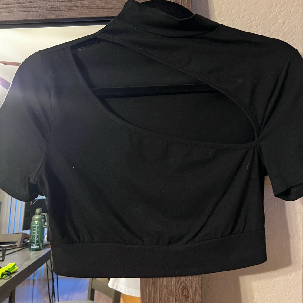 Black Crop Top
